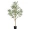 5 ft Artificial Olive Tree with 42 Fruits and 720 Lifelike Leaves Flexible Branches for Home
